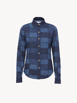 PATCHWORK DENIM SHIRT