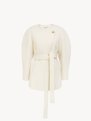 Short wrap coat